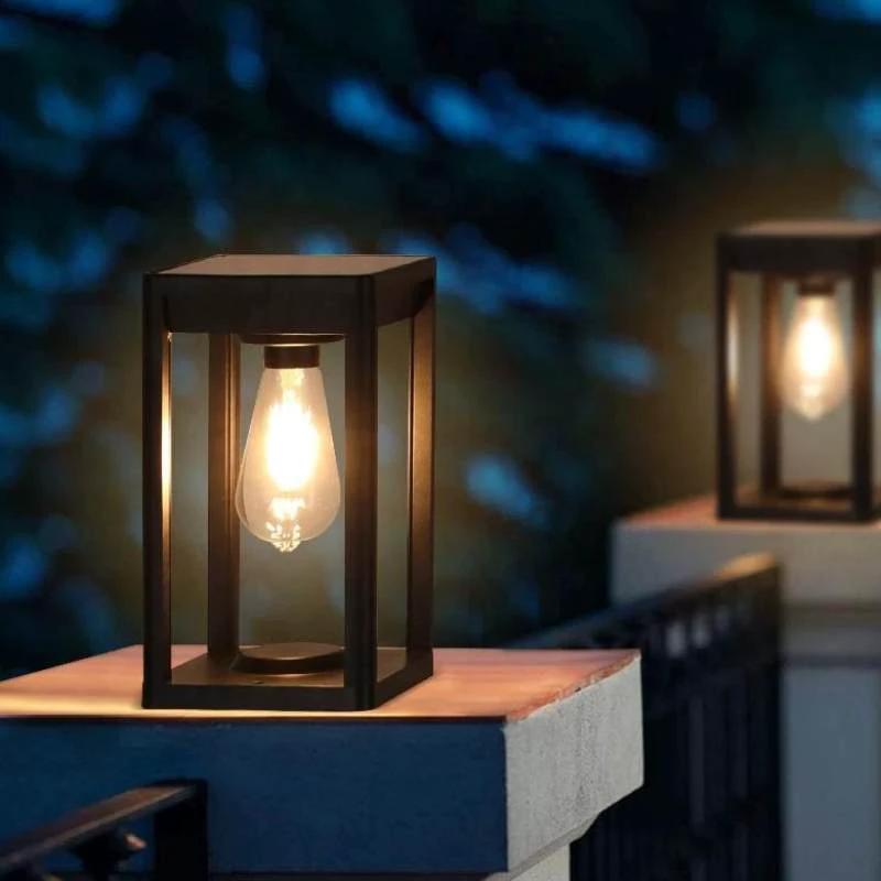 Zonne-LED-buitenkolomlamp met bewegingssensor