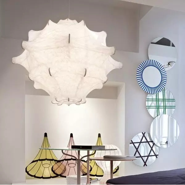 Beeldhouwwerk cocon hanglamp