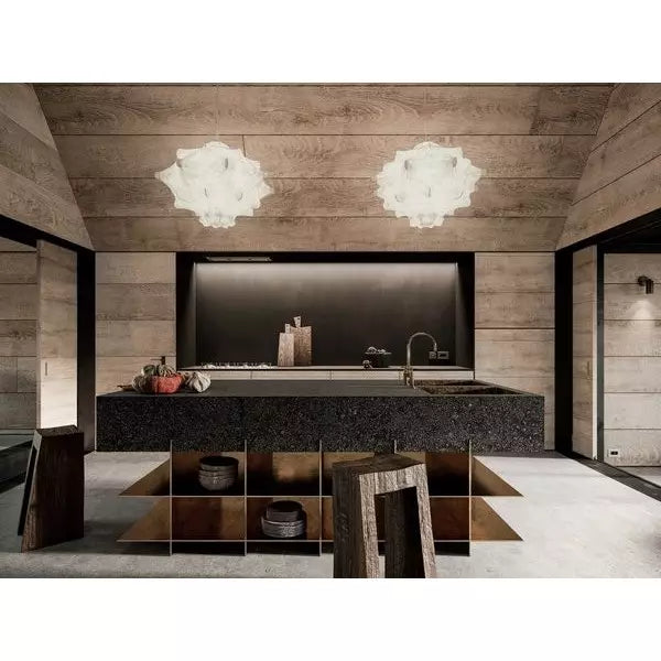 Beeldhouwwerk cocon hanglamp