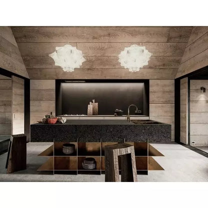 Beeldhouwwerk cocon hanglamp