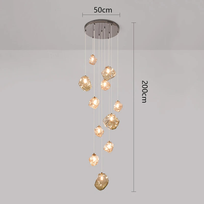 Moderne LED-trap kroonluchter
