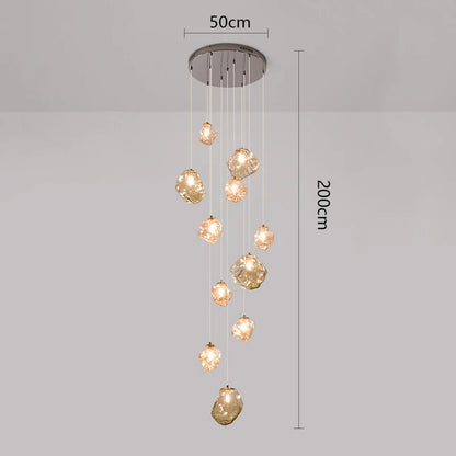 Moderne LED-trap kroonluchter