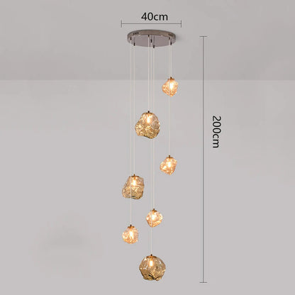 Moderne LED-trap kroonluchter