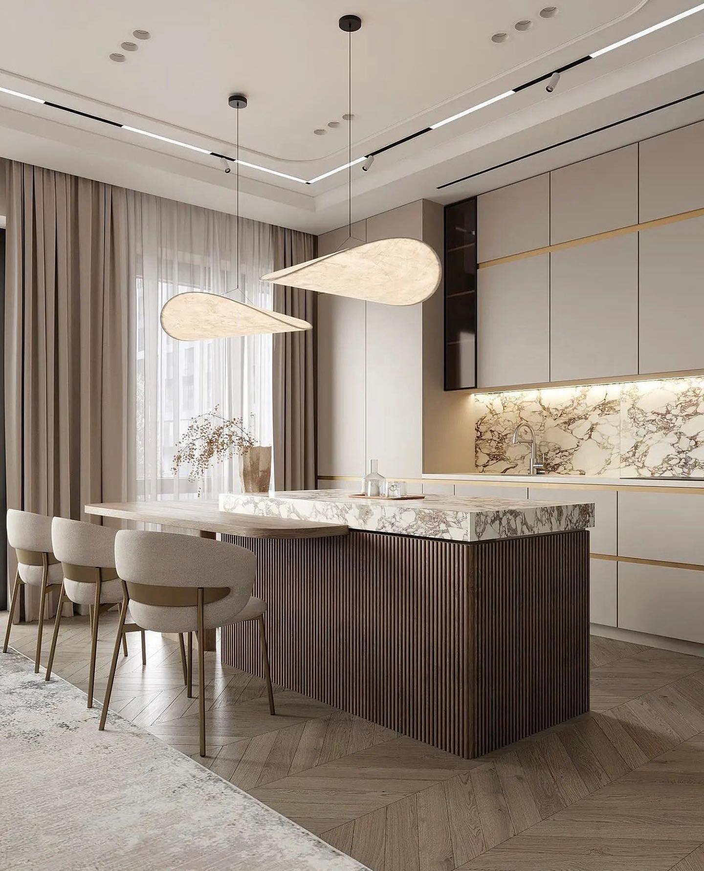 Moderne hanglamp met ledlicht