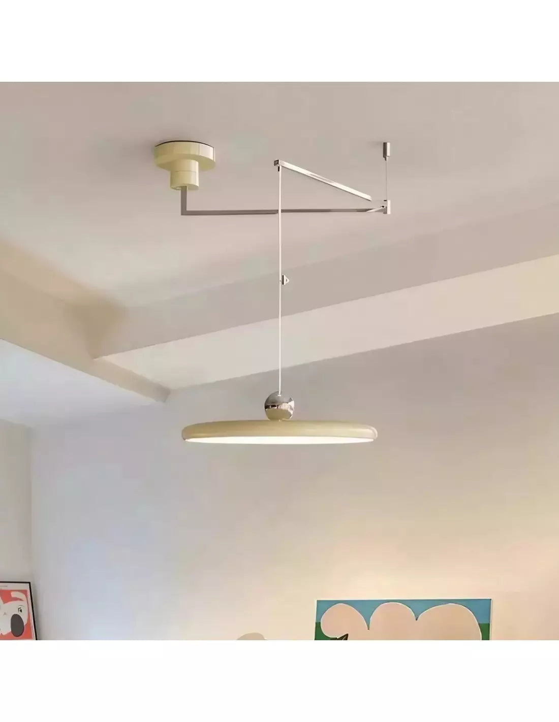 Moderne hanglamp met draaibare arm