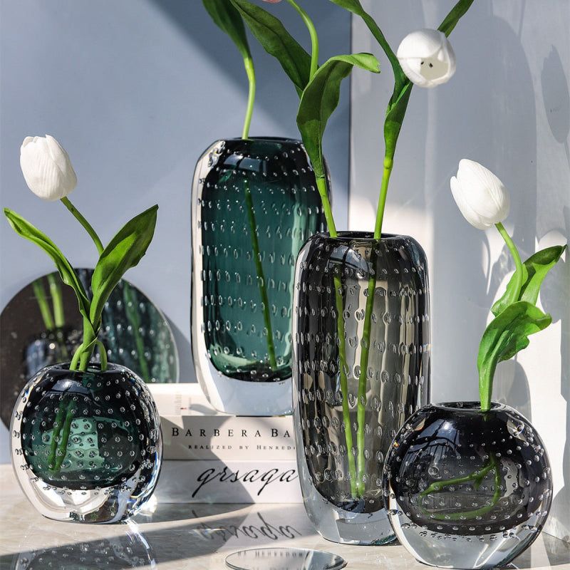 Elegante glazen vaas – tijdloze kunst en vakmanschap