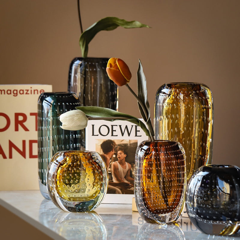 Elegante glazen vaas – tijdloze kunst en vakmanschap