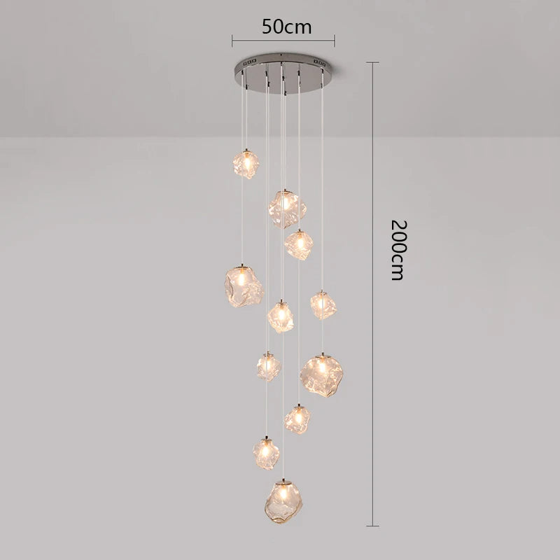 Moderne LED-trap kroonluchter
