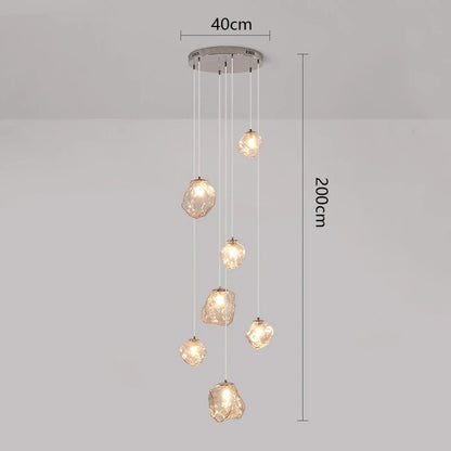 Moderne LED-trap kroonluchter