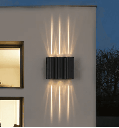Moderne buitenwandlamp met meerdere koppen